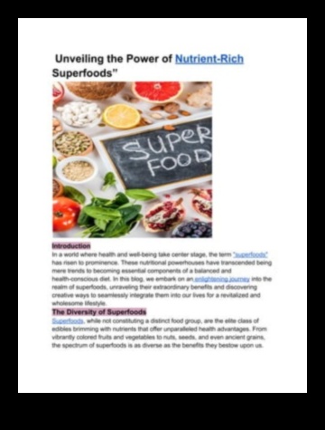 تعزيز العافية الكشف عن قوة القيمة الغذائية 5 تأجيج العافية: الكشف عن قوة القيمة الغذائية