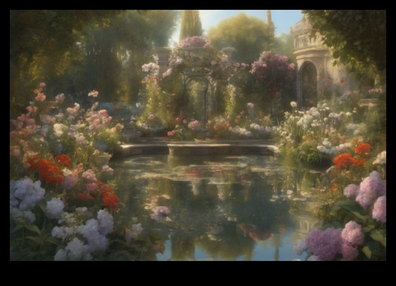 تزهر وضربات الفرشاة: إنشاء روائع فنية في الحديقة