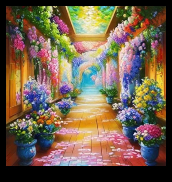 تزهر وضربات الفرشاة: إنشاء روائع فنية في الحديقة