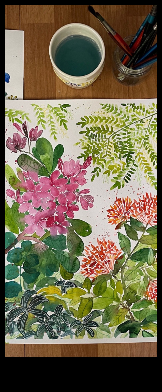 تزهر وضربات الفرشاة: إنشاء روائع فنية في الحديقة