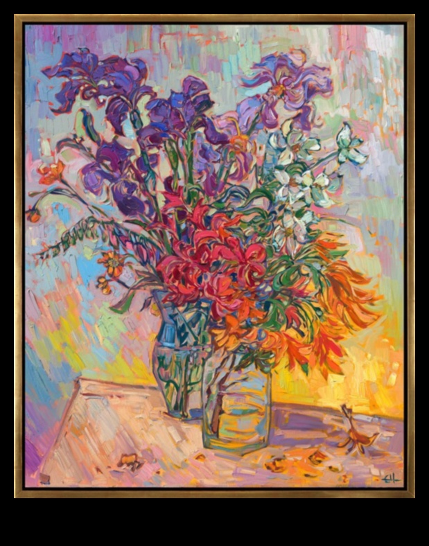 تزهر وضربات الفرشاة: إنشاء روائع فنية في الحديقة